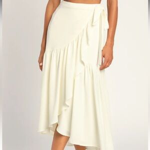 White Midi Skirt